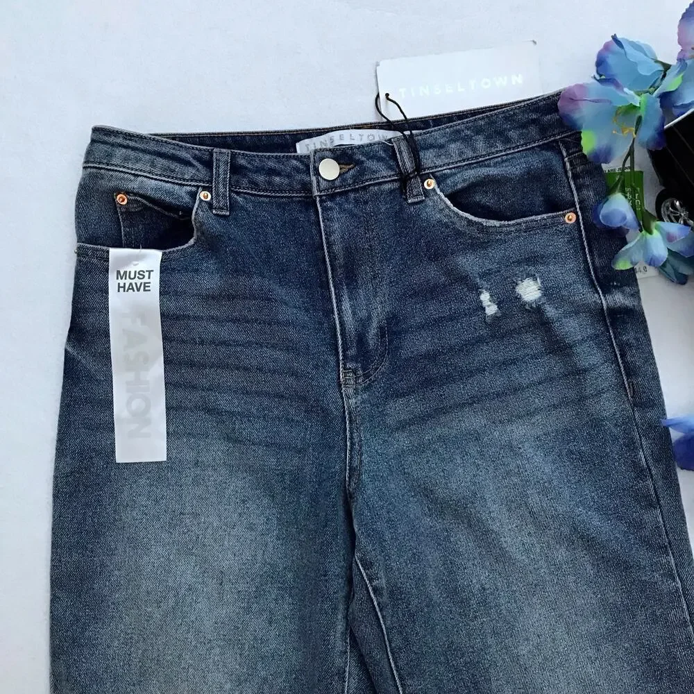 Tinseltown NWT High Rise Flare Jeans Juniors 9